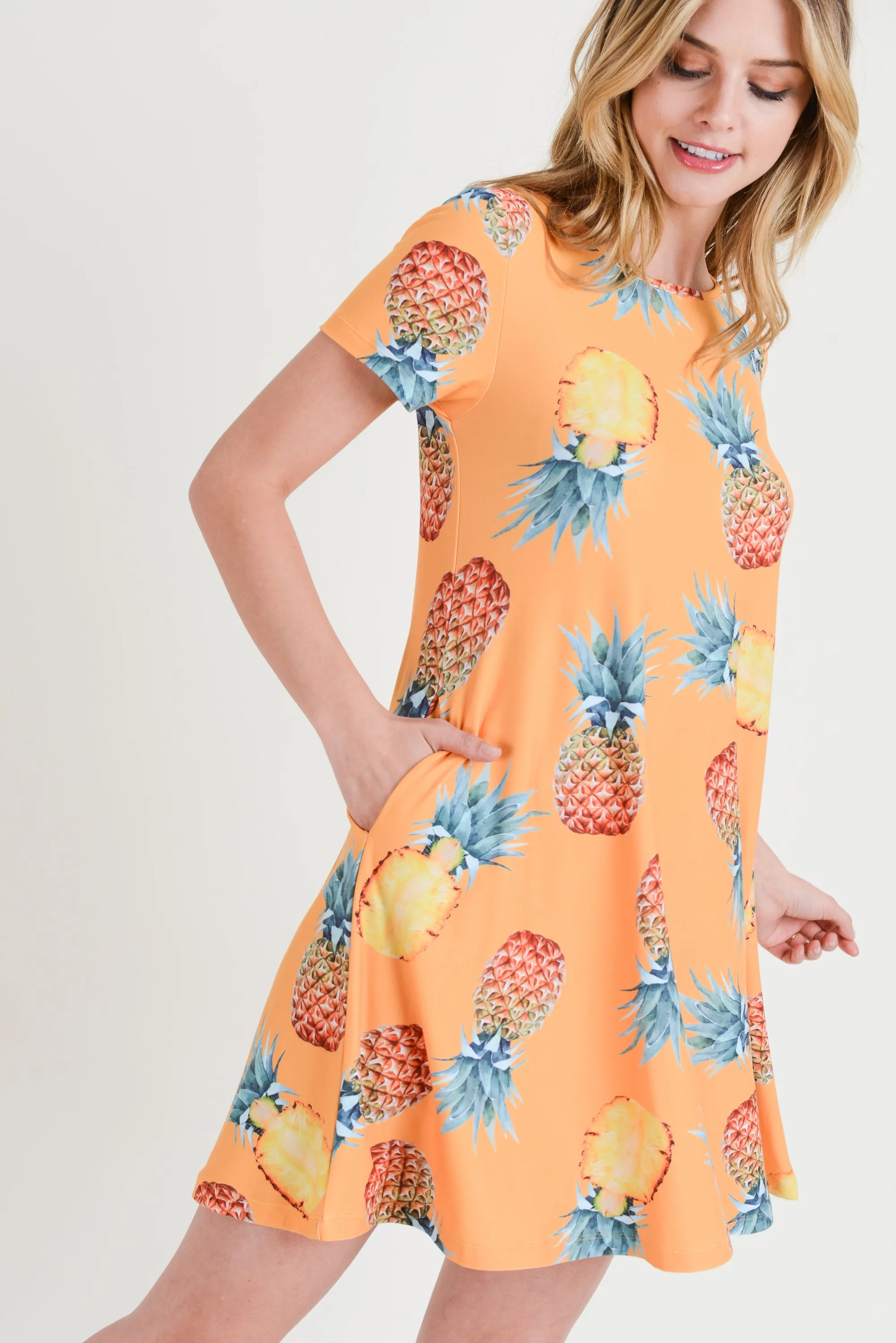 Take Me to Paradise Print Fit and Flare Dress