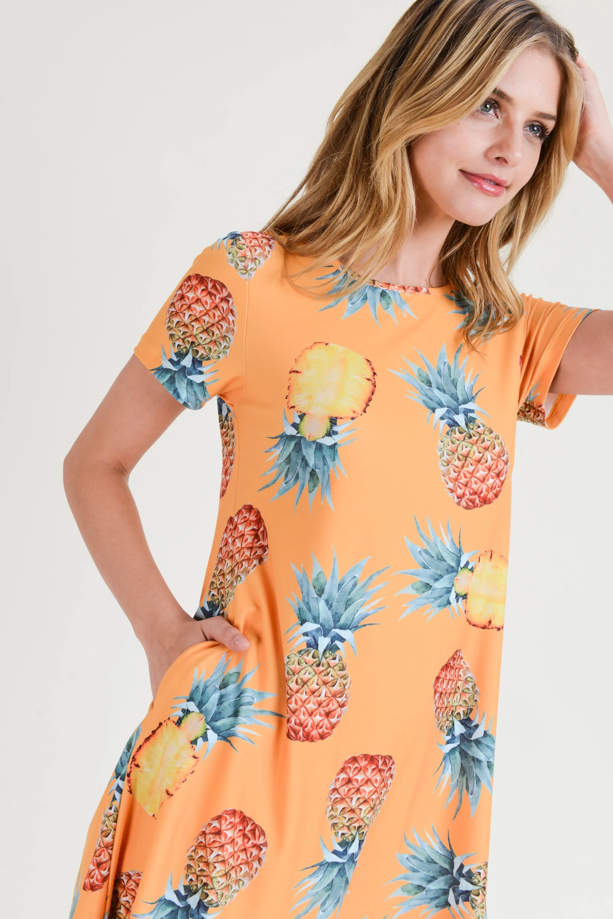Take Me to Paradise Print Fit and Flare Dress