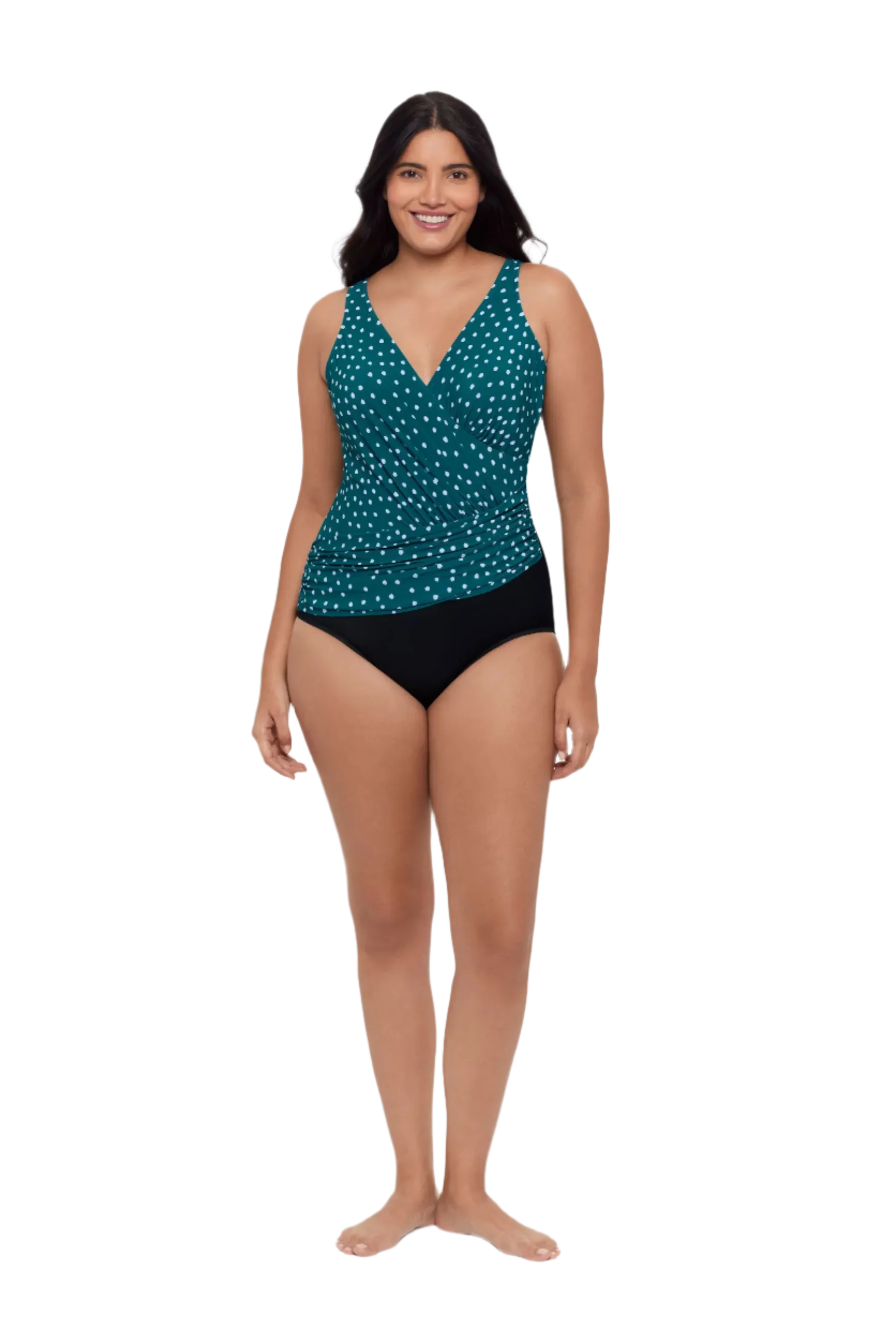 Trimshaper Addison One Piece Swimsuit - Sea Stones