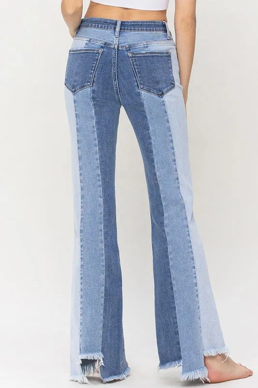 Vervet HR Flares Uneven Raw Hem