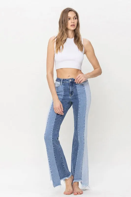 Vervet HR Flares Uneven Raw Hem