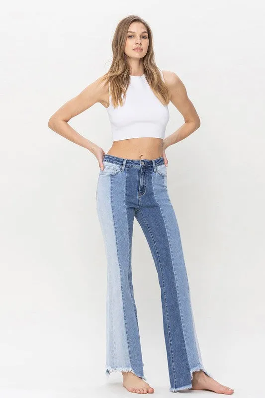 Vervet HR Flares Uneven Raw Hem