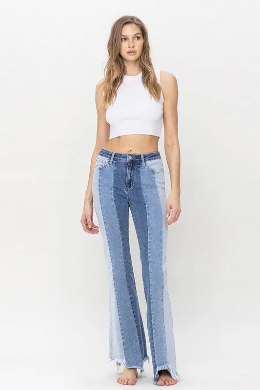 Vervet HR Flares Uneven Raw Hem