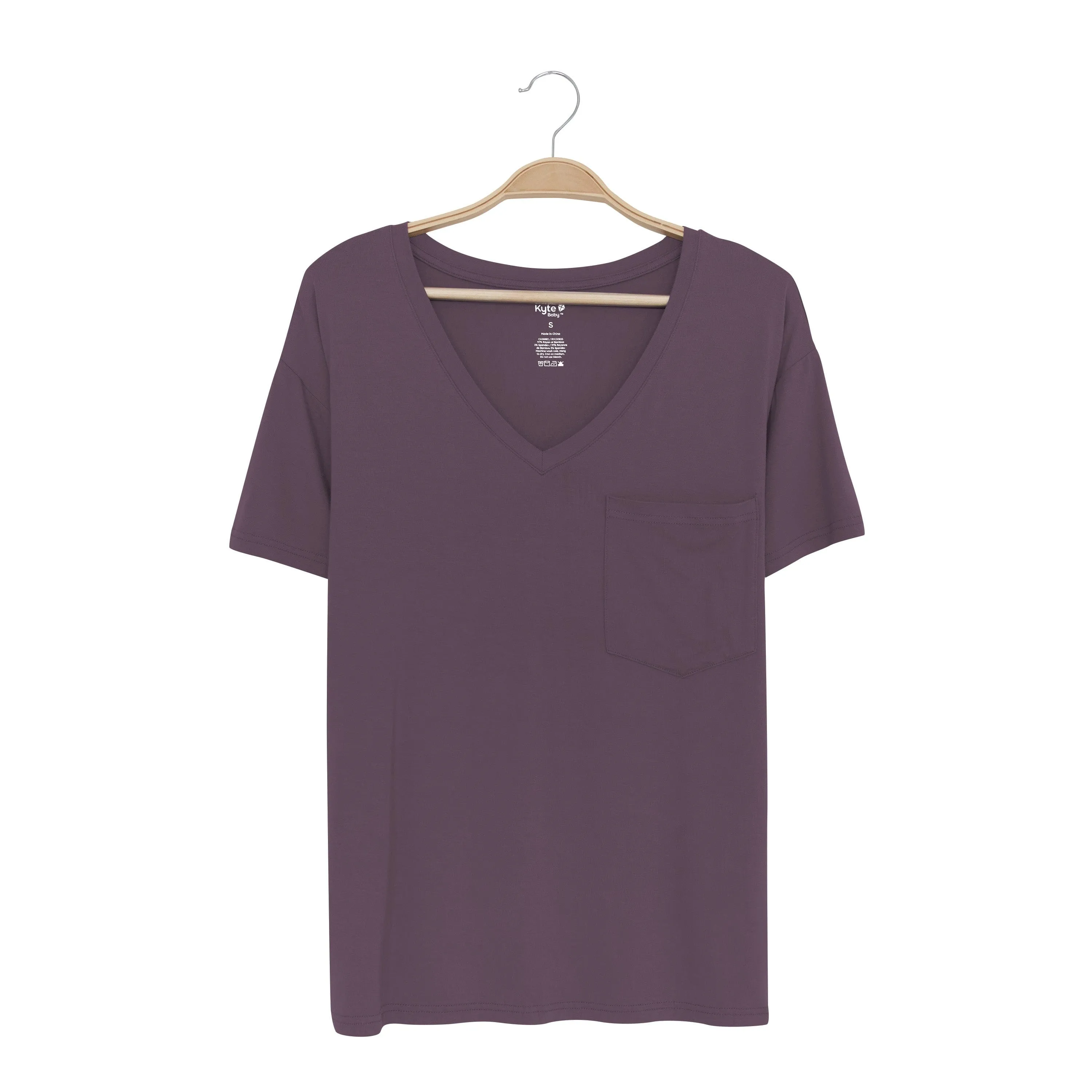 Women’s Relaxed Fit V-Neck in Currant
